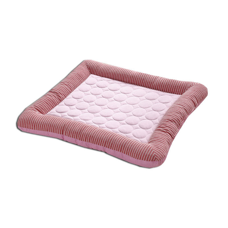 Pet Cooling Pad Bed For Dogs Cats Puppy Kitten Cool Mat Pet Blanket Ice Silk Material Soft For Summer Sleeping Blue Breathable - Pimmbi