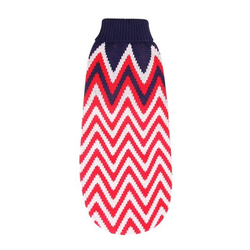 Christmas Turtleneck Knitting Sweater Dog Clothing - Pimmbi