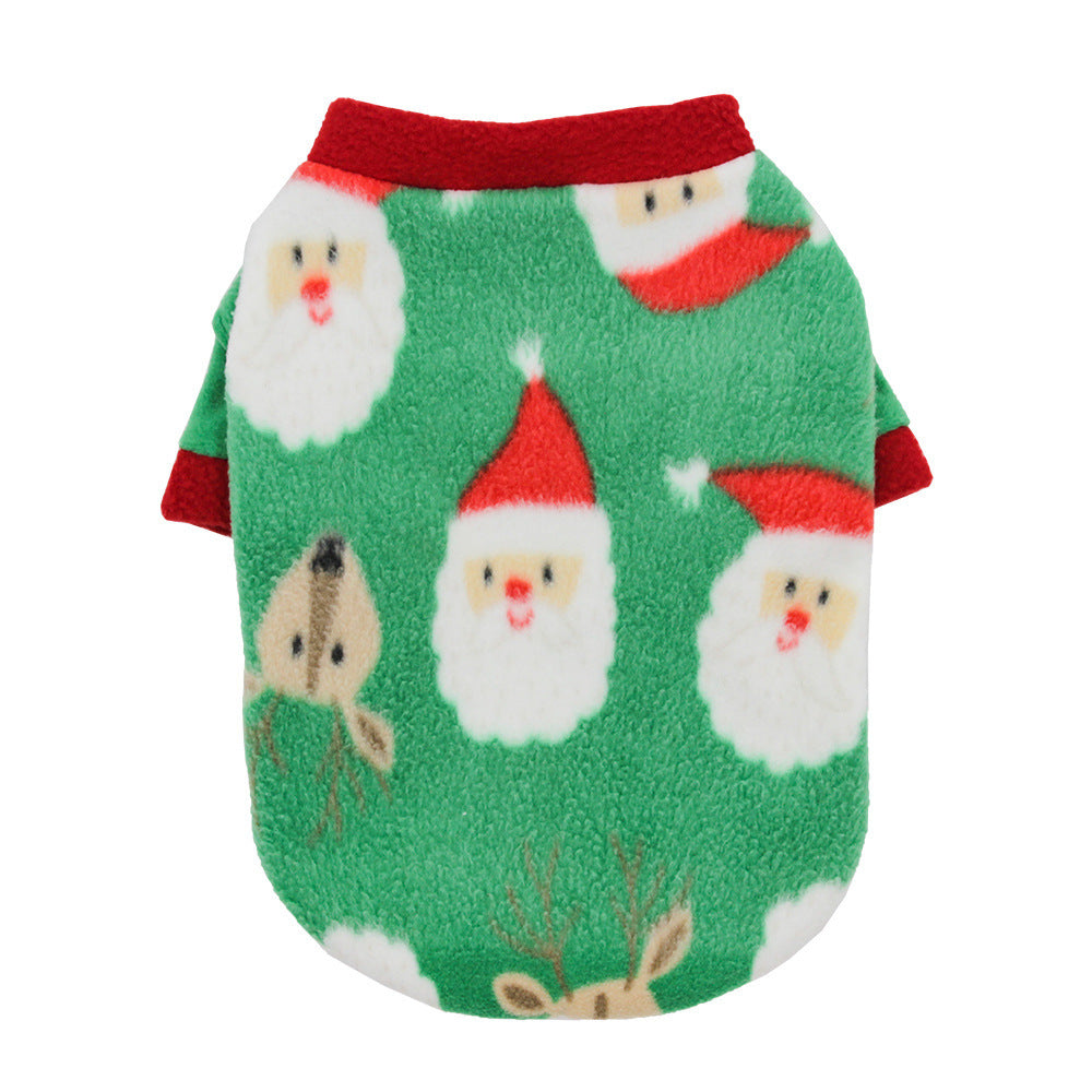 Christmas Dog Clothes Warm Fleece - Pimmbi