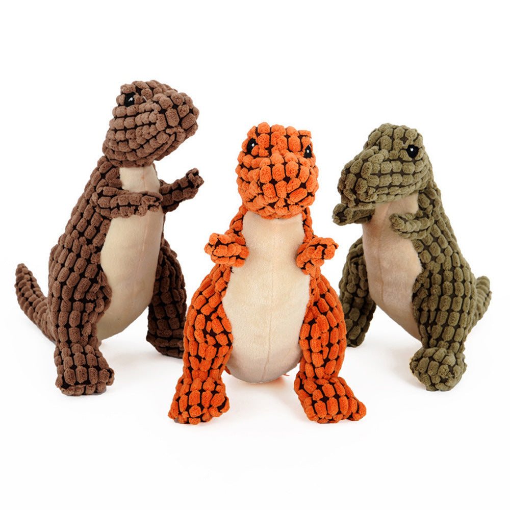 Dinosaur Pet Toys Giant Dogs Pets Interactive Dog Toys For Large Dogs Chew Toys Chihuahua Plush Stuffing Squeakers - Pimmbi