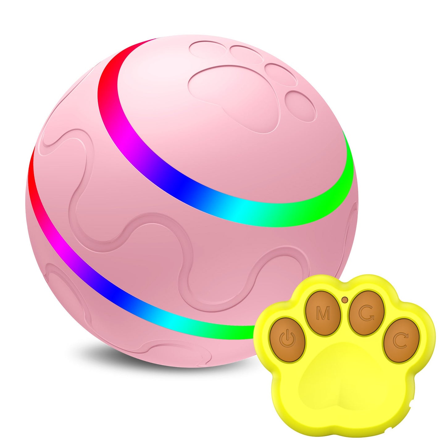 Pet New Cat Wicked Ball Toy Intelligent Ball USB Cat Toys Self Rotating Ball Automatic Rotation Ball - Pimmbi