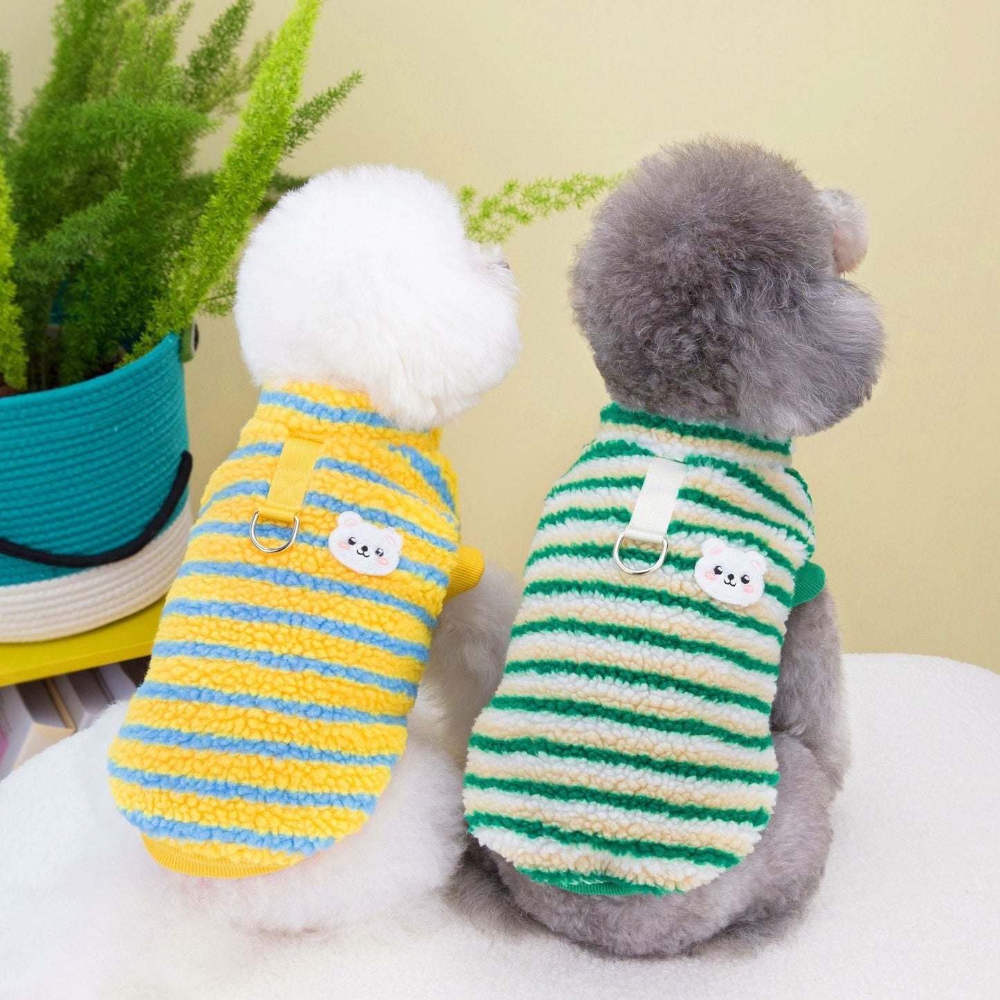 Thickened Striped Bear Pet Top - Pimmbi