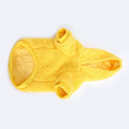 Cotton Fleece Solid Color Cotton Small And Medium-sized Dog Cat Sweater - Pimmbi