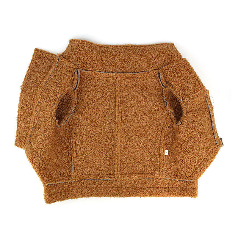 Punk Leather Sweater Dog Autumn And Winter Clothes - Pimmbi
