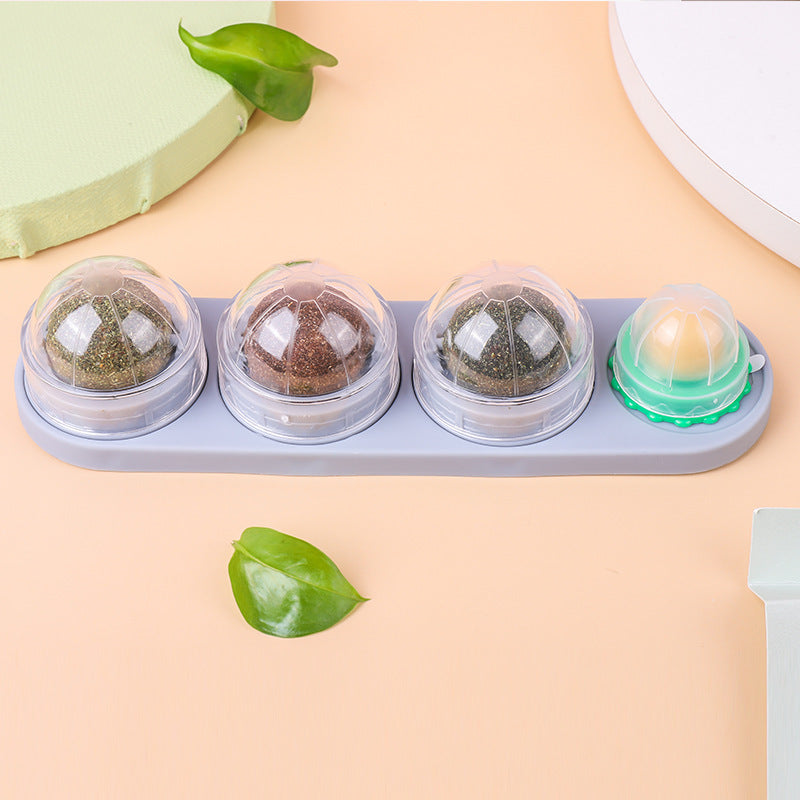 Cat's Molars, Cleaning Teeth, Biting And Digesting Mint Balls