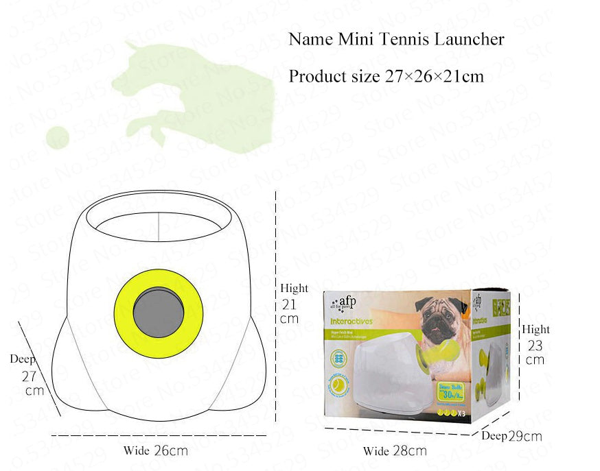 Dog Pet Automatic Interactive Ball Launcher - Pimmbi