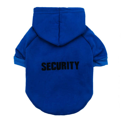 Dog Clothes, Fleece Cloth Hooded Security Pet Sweater - Pimmbi