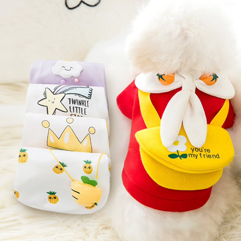 Fashion Cute Cartoon Pet Autumn And Winter Clothes - Pimmbi