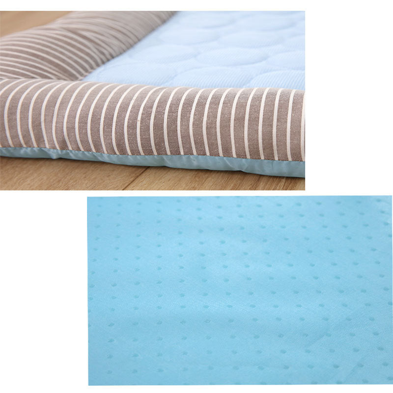 Pet Cooling Pad Bed For Dogs Cats Puppy Kitten Cool Mat Pet Blanket Ice Silk Material Soft For Summer Sleeping  Blue Breathable - Pimmbi