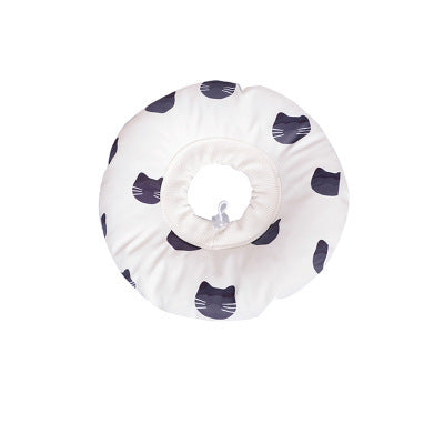 Cat Headgear Anti-lick And Bite Waterproof Soft Cloth Elizabethan Ring Sterilization Pet Collar - Pimmbi