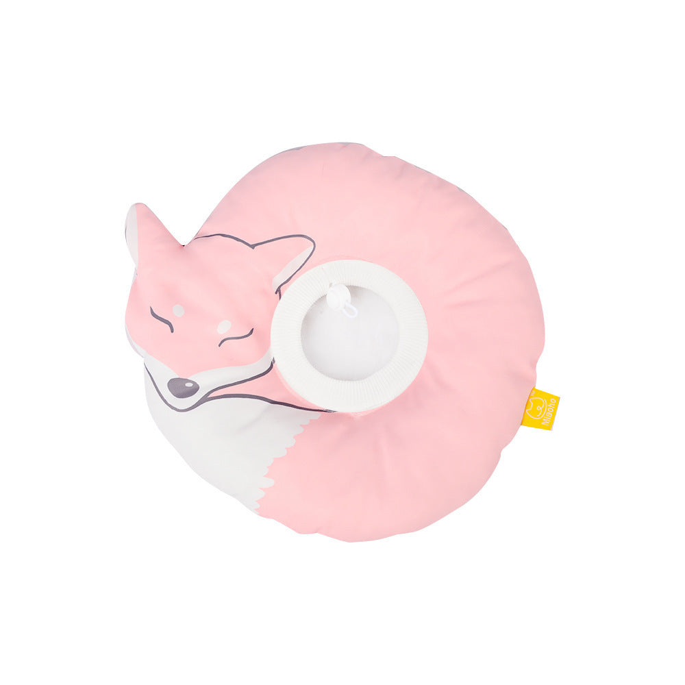 Cat Headgear Anti-lick And Bite Waterproof Soft Cloth Elizabethan Ring Sterilization Pet Collar - Pimmbi