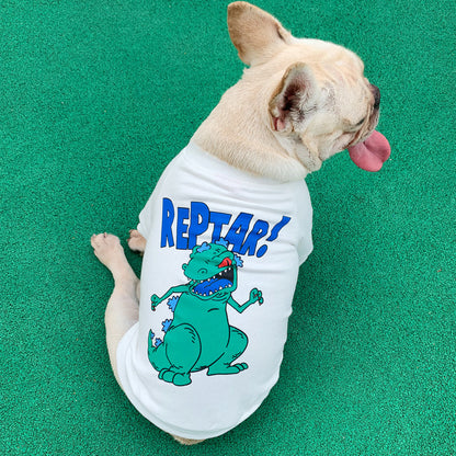 Spring and Autumn Cartoon Print Dog Two-legged Pet Parent-child Wear - Pimmbi