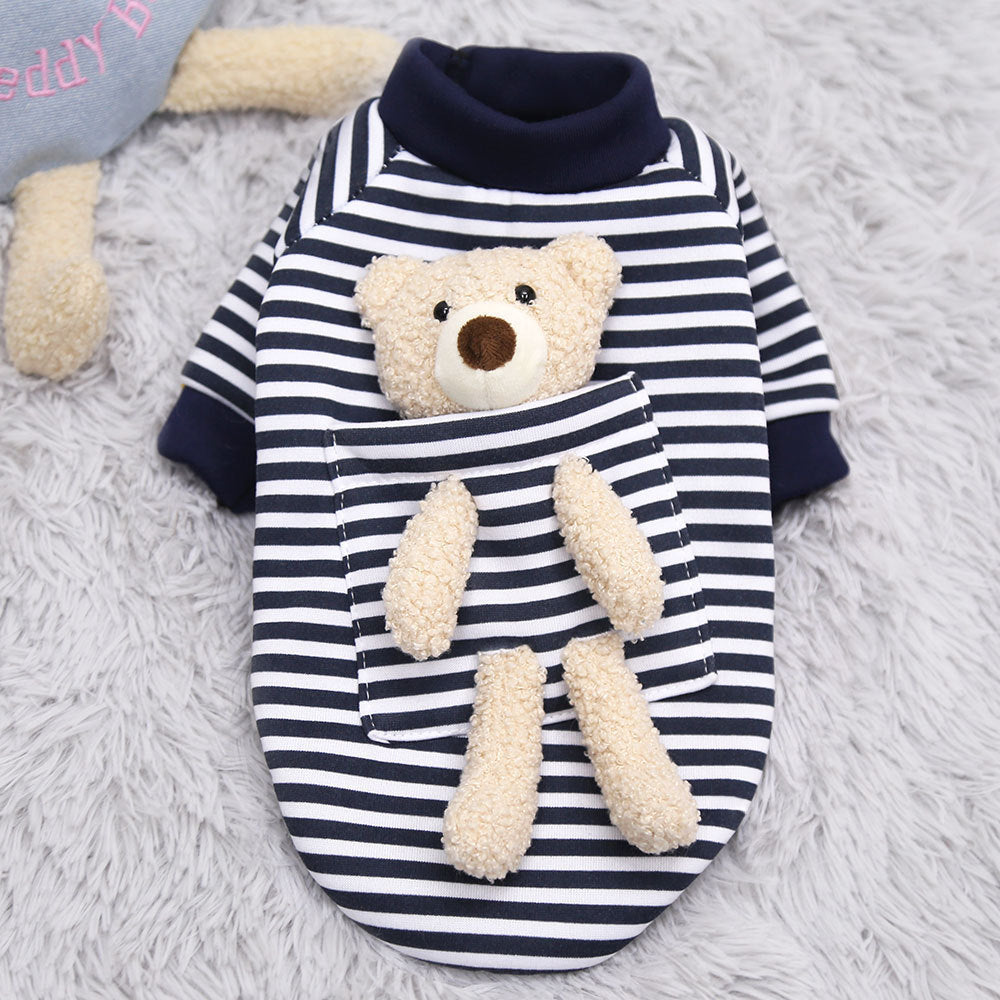 Cat Dog Pet Clothes for Small Dog Cute Sweater Spring Cat Cute Teddy Bear - Pimmbi