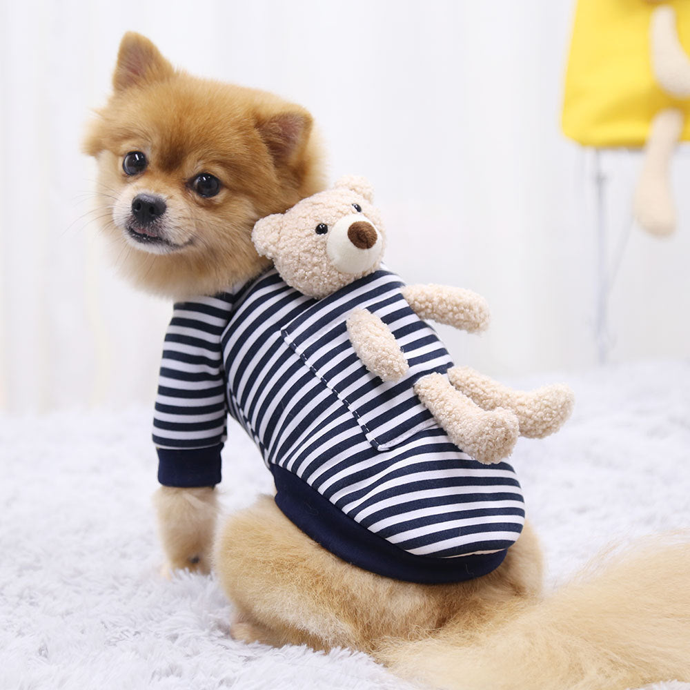 Cat Dog Pet Clothes for Small Dog Cute Sweater Spring Cat Cute Teddy Bear - Pimmbi