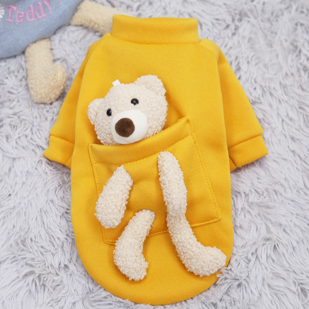 Cat Dog Pet Clothes for Small Dog Cute Sweater Spring Cat Cute Teddy Bear - Pimmbi