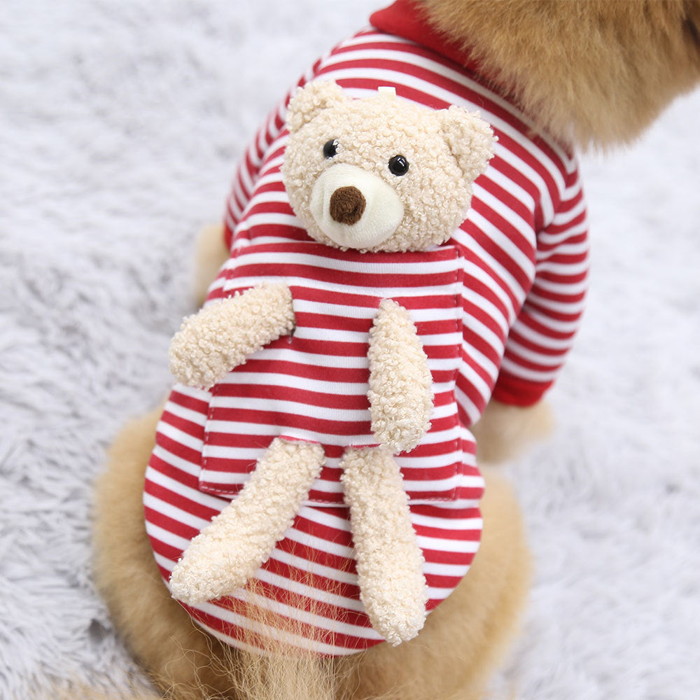 Cat Dog Pet Clothes for Small Dog Cute Sweater Spring Cat Cute Teddy Bear - Pimmbi