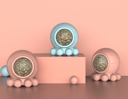 Octopus Catnip Toy Ball Licking Rotating Molar