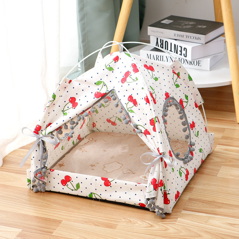 Cat Tent Cat Cat House Enclosed Pet Bed - Pimmbi