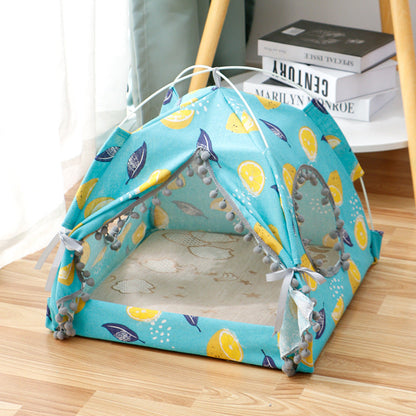 Cat Tent Cat Cat House Enclosed Pet Bed - Pimmbi