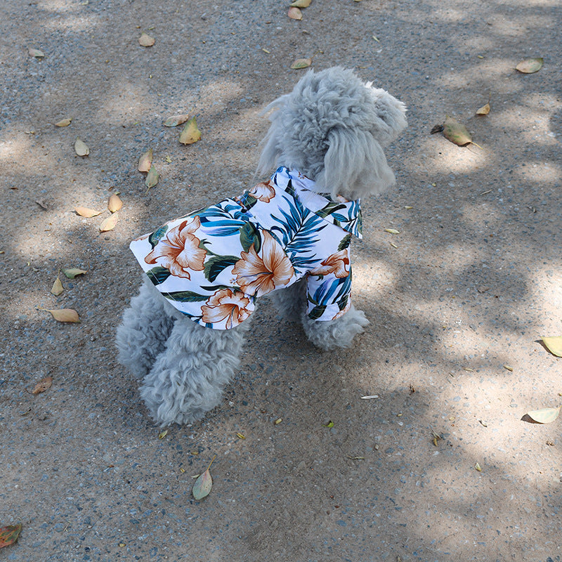 Hawaiian dog style shirt clothes - Pimmbi