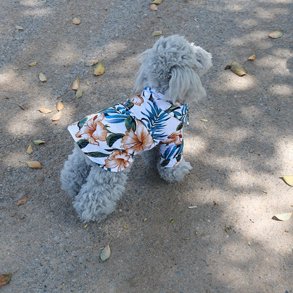 Hawaiian dog style shirt clothes - Pimmbi