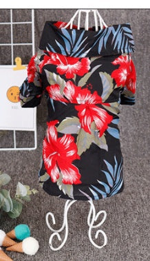 Hawaiian dog style shirt clothes - Pimmbi