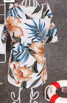 Hawaiian dog style shirt clothes - Pimmbi