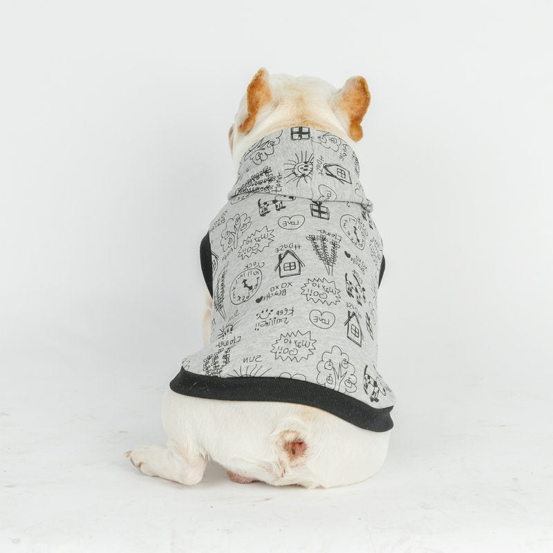 Cartoon Hooded Short-sleeved Sweater Casual Cartoon Vest - Pimmbi