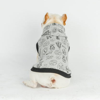 Cartoon Hooded Short-sleeved Sweater Casual Cartoon Vest - Pimmbi