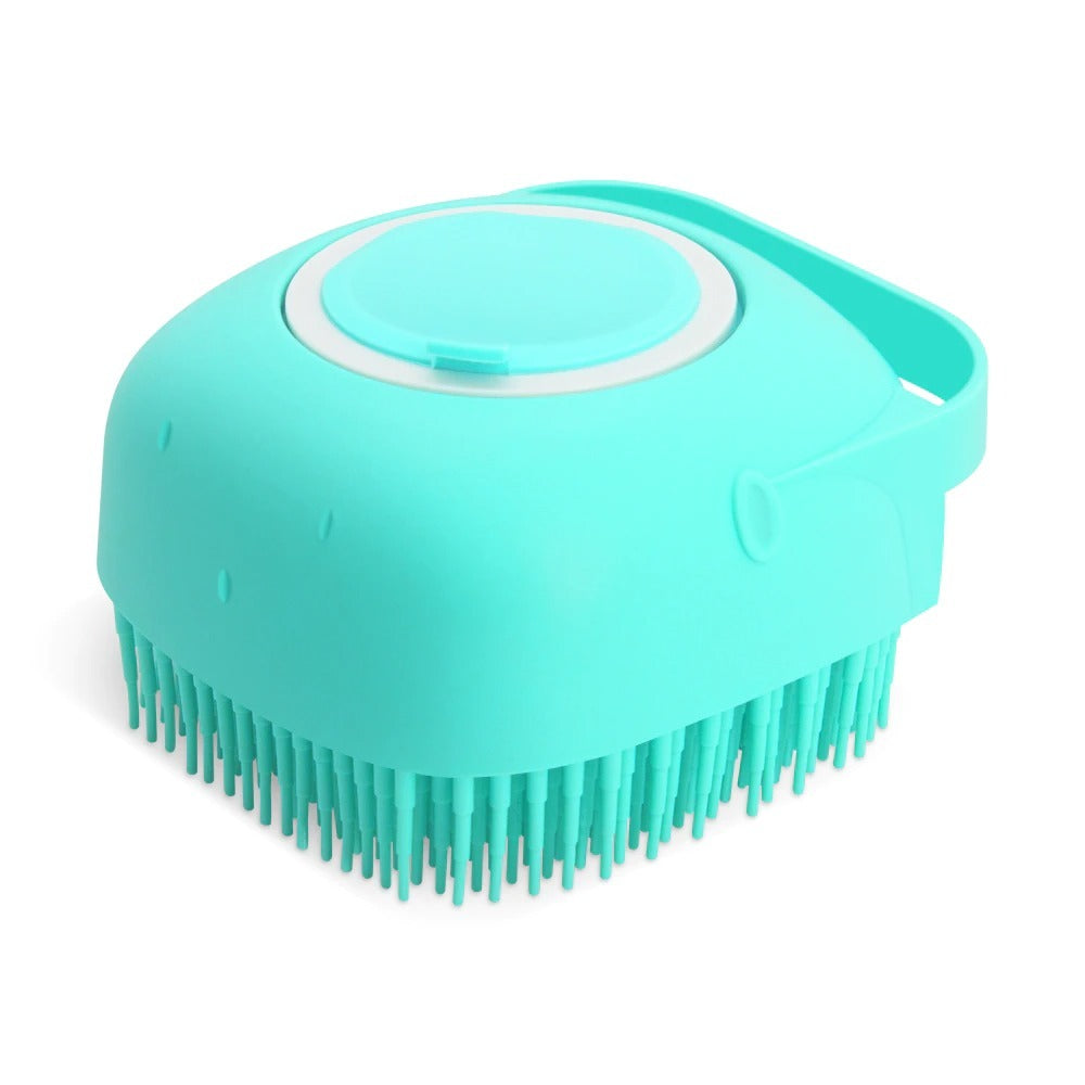 Pet Dog Shampoo Massager Brush Cat Massage Comb Grooming Scrubber Shower Brush For Bathing Short Hair Soft Silicone Brushes - Pimmbi