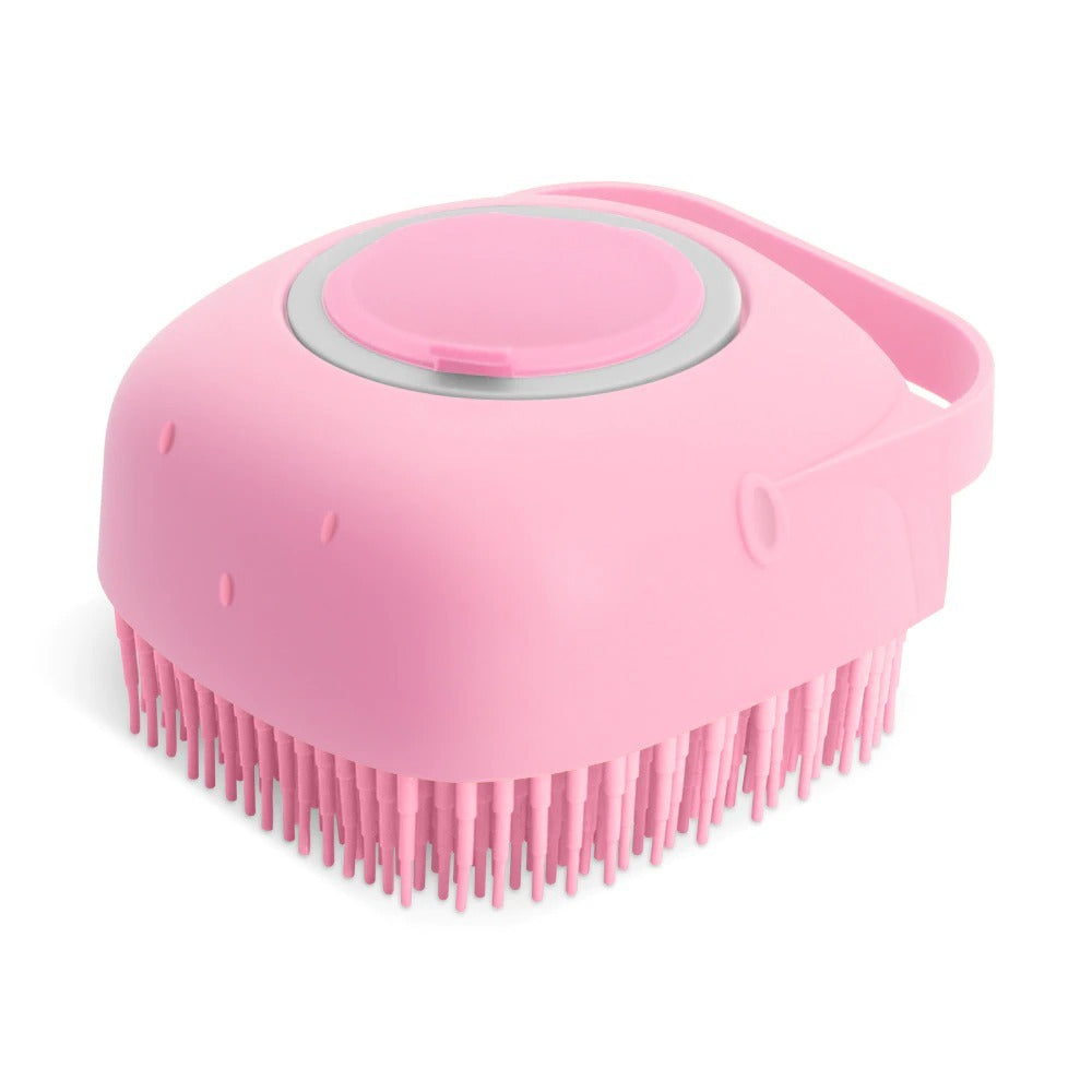 Pet Dog Shampoo Massager Brush Cat Massage Comb Grooming Scrubber Shower Brush For Bathing Short Hair Soft Silicone Brushes - Pimmbi