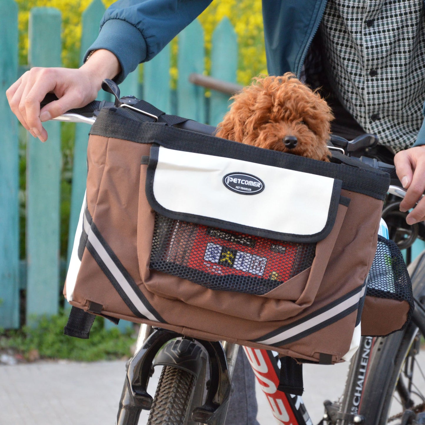 Pet Bicycle Carrier Cat Dog Bicycle Bag Bike Removable Basket Handlebar Front Basket Small Cat Dog Carrier - Pimmbi