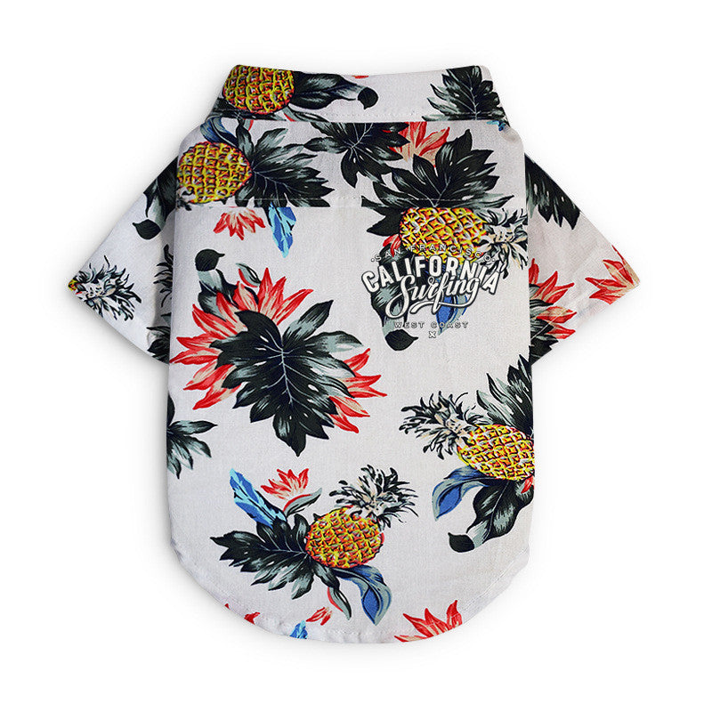 Hawaiian dog style shirt clothes - Pimmbi