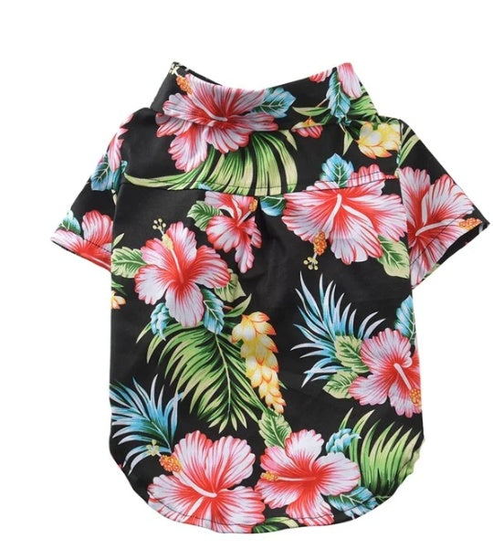 Hawaiian dog style shirt clothes - Pimmbi
