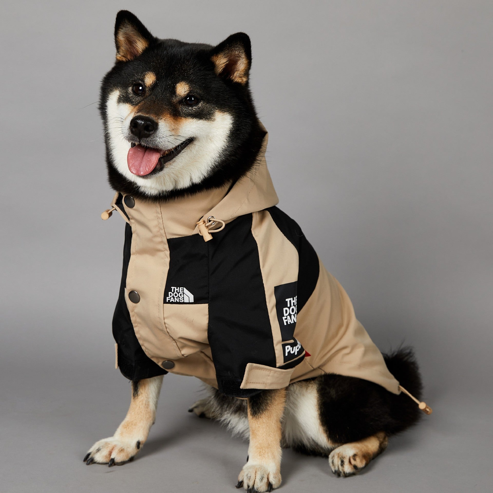 Khaki Dog Pet Shell Jacket - Pimmbi