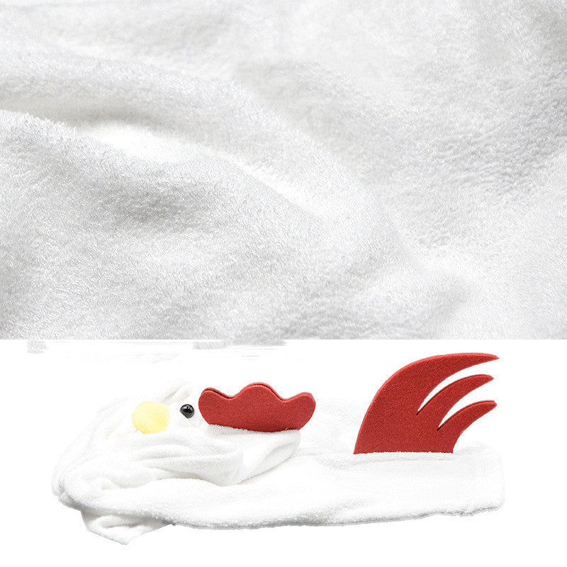 Rooster Style Dog Sweater With Hood Cute Makeover - Pimmbi