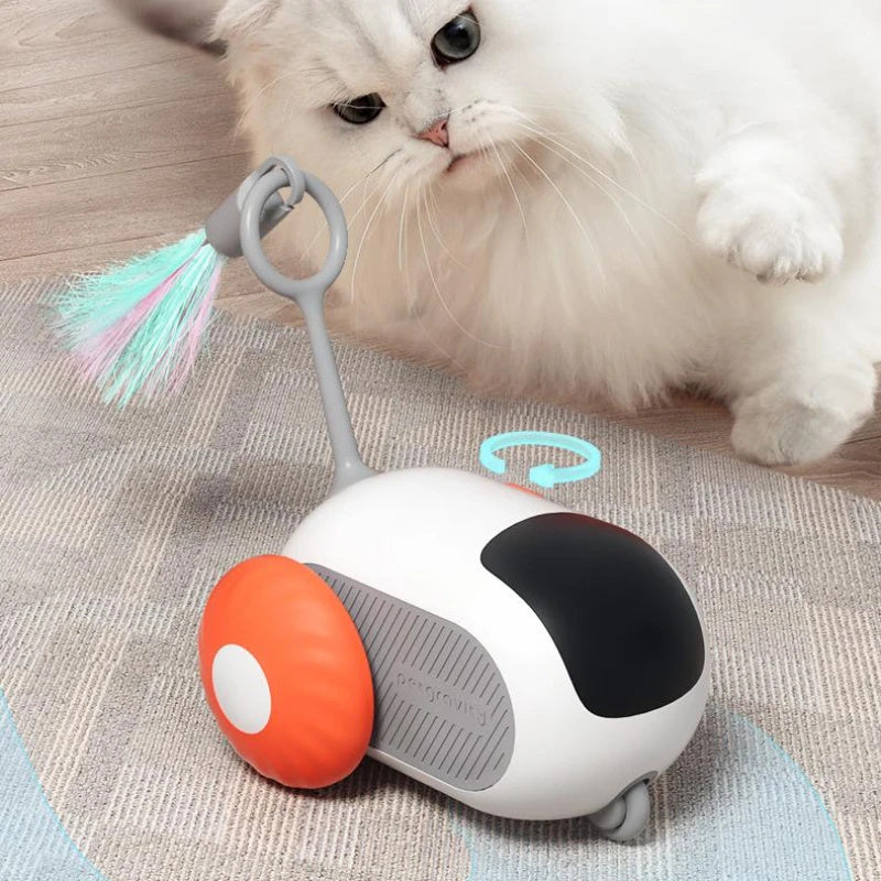 Remote Control Interactive Cat Car Toy USB Charging Chasing Automatic Self-moving Remote Smart Control Car Interactive Cat Toy Pet Products - Pimmbi
