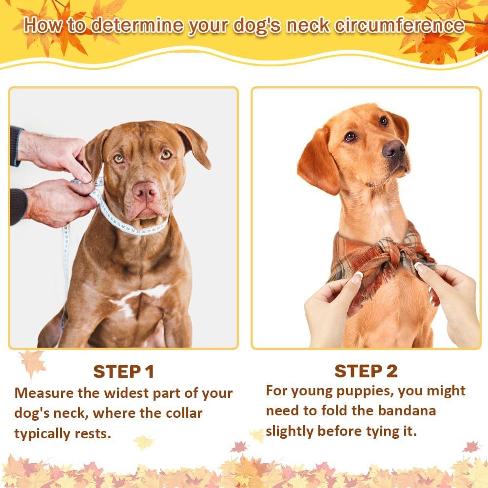 Vivifying Fall Dog Bandana With Tassels Edges Classic Plaid Triangle Dog Apparel Accessories Unny Dog Scarf Costume For Thanksgiving Photo Prop  And Party Decor - Pimmbi