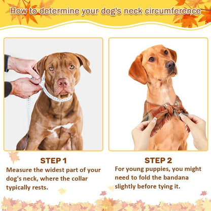 Vivifying Fall Dog Bandana With Tassels Edges Classic Plaid Triangle Dog Apparel Accessories Unny Dog Scarf Costume For Thanksgiving Photo Prop  And Party Decor - Pimmbi