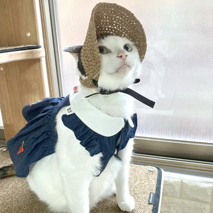 Pet Hat Cat Lace Sun Protection - Pimmbi