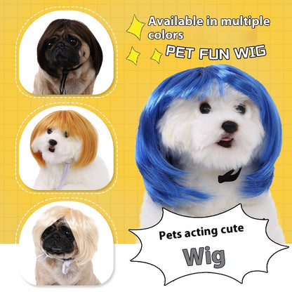 Pet Wig For Cats And Dogs Halloween
