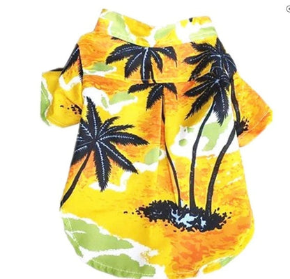 Hawaiian dog style shirt clothes - Pimmbi