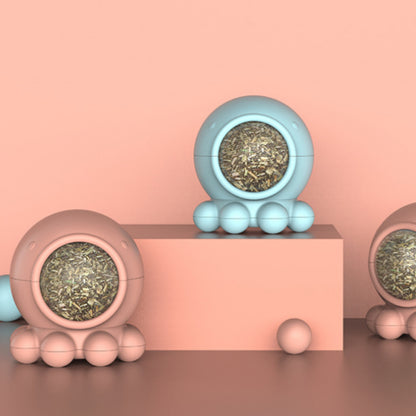 Octopus Catnip Toy Ball Licking Rotating Molar