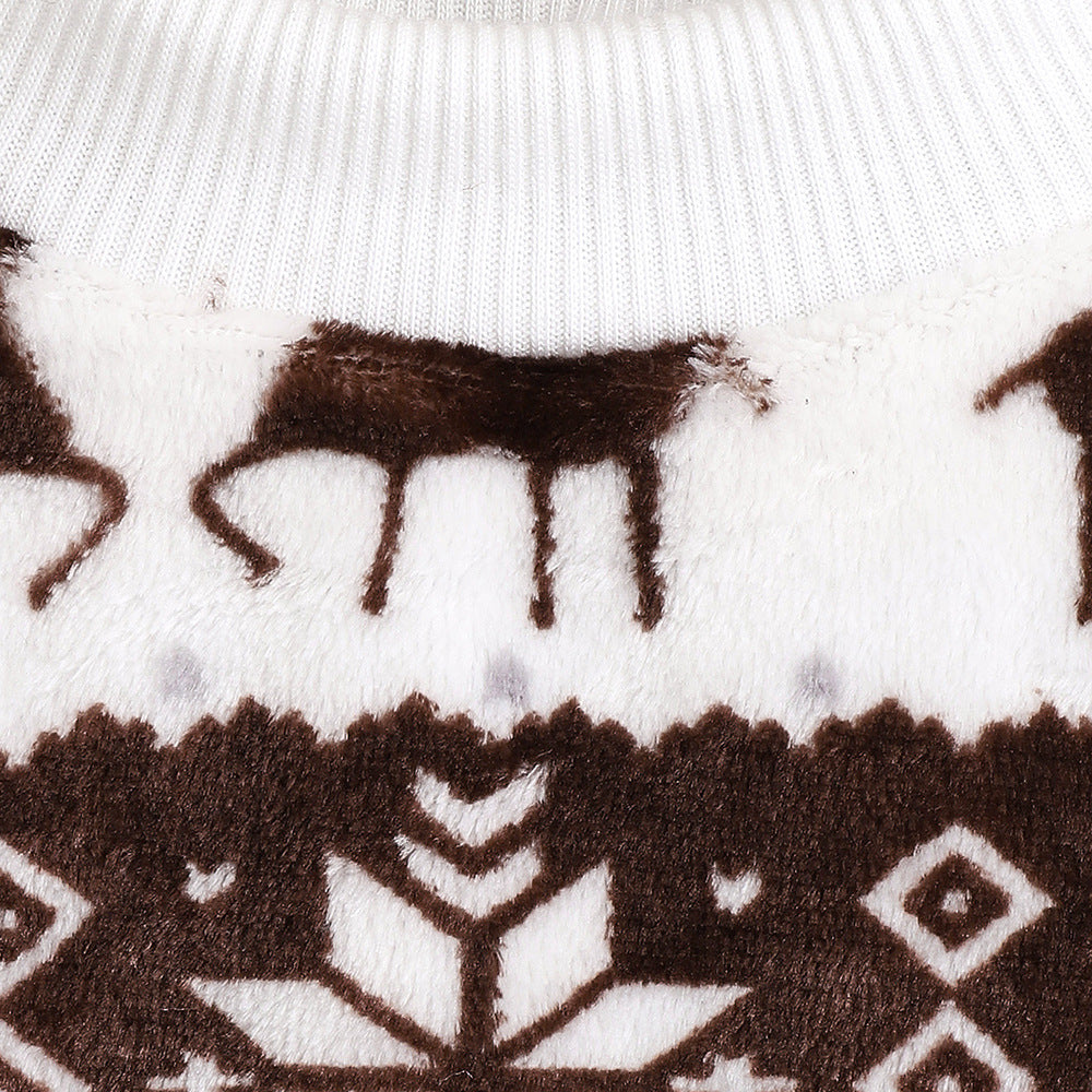 Christmas Pet Sweater Plush Thick T-Shirt - Pimmbi