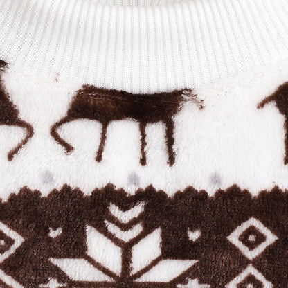 Christmas Pet Sweater Plush Thick T-Shirt - Pimmbi