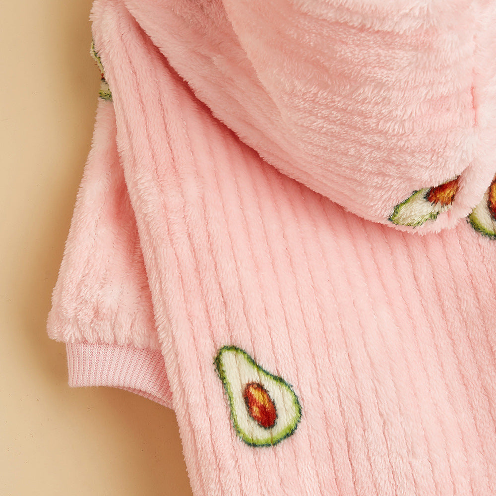 Cat And Dog Pet Avocado Print Hoodie - Pimmbi