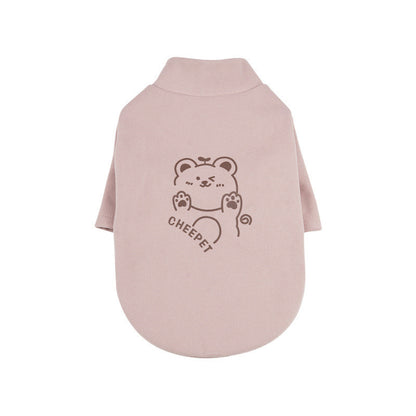 Printed Bear Sweater Shedding To Keep Warm - Pimmbi