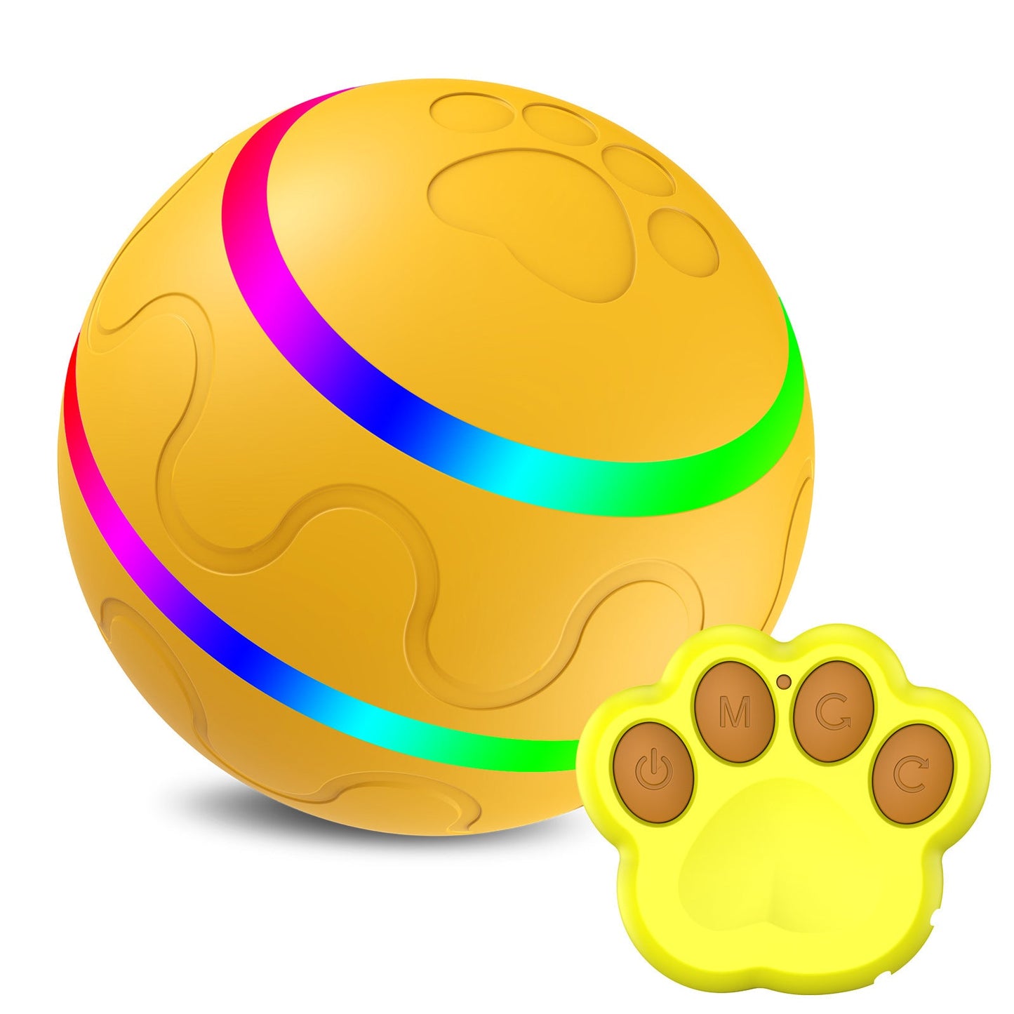 Pet New Cat Wicked Ball Toy Intelligent Ball USB Cat Toys Self Rotating Ball Automatic Rotation Ball - Pimmbi