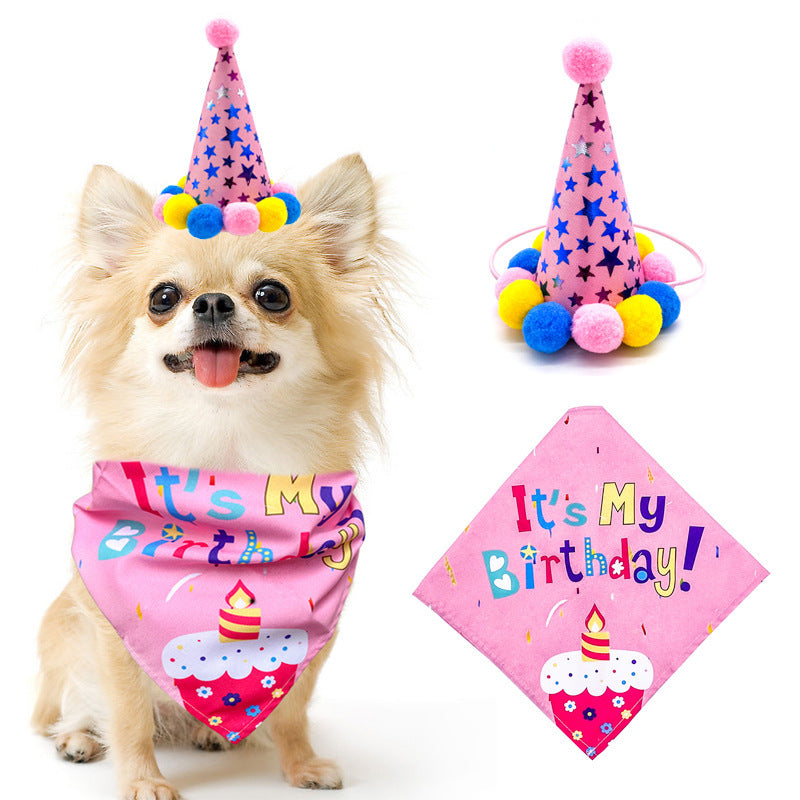 Pet Dog And Cat First Birthday Party Triangle - Pimmbi