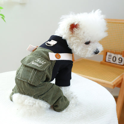 Pet Ring Dog Cat Clothes New Corduroy - Pimmbi